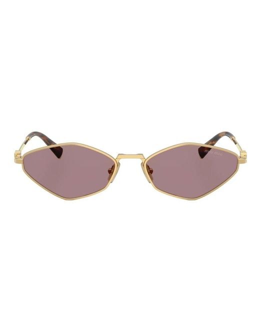 Miu Miu Pink Miu Regard Sunglasses