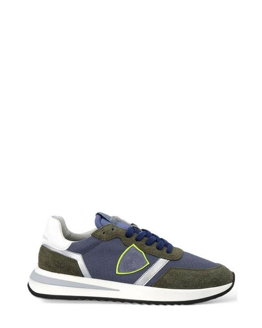 Philippe Model Blue Tropez 2.1 Round Toe Lace-up Sneakers for men