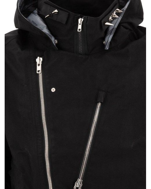 Acronym Black Asymmetrical Zip Jacket for men