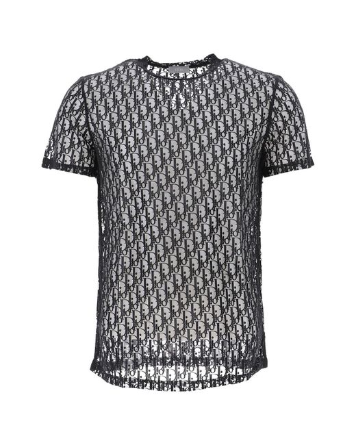 Dior Homme Black All Over Logo T-shirt for men