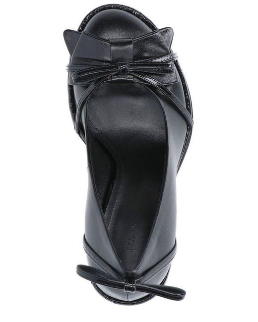all in Black Bow Detail Stiletto Pumps