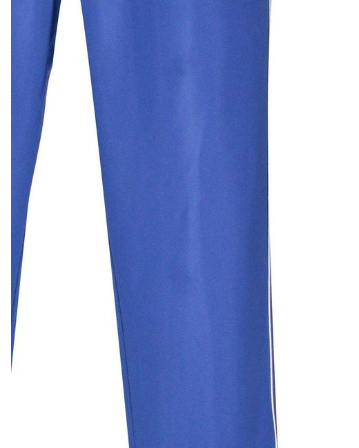 Dolce & Gabbana Blue Logo Plaque Drawstring Track Pants for men