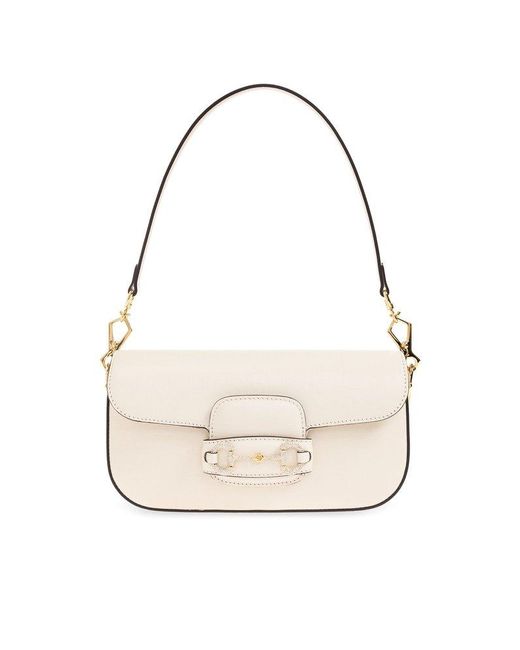 Gucci '1955 Horsebit Small' Shoulder Bag, in White | Lyst