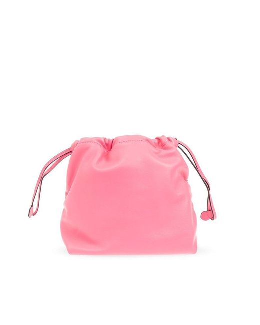 Moschino Pink Leather Shoulder Bag,