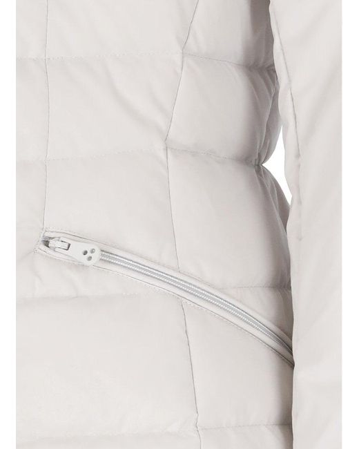 Peuterey Gray Slim Hooded Down Jacket