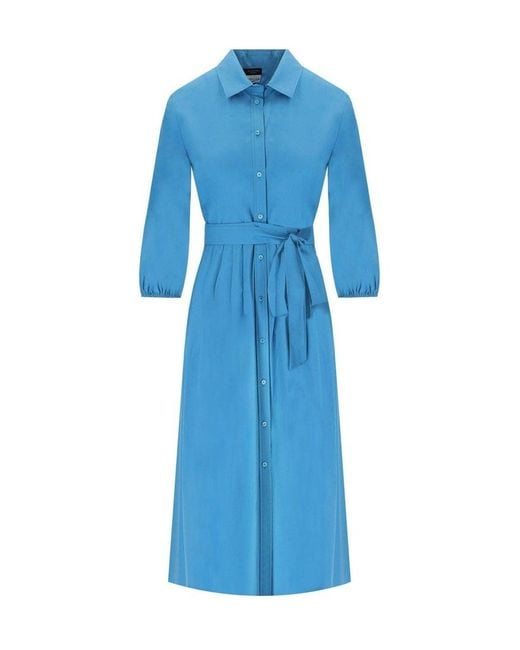 Weekend by Maxmara Faenza Light Blue Shirt Dress