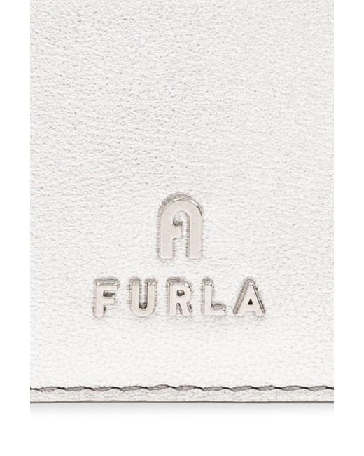 Furla White 'camelia Small' Card Holder,