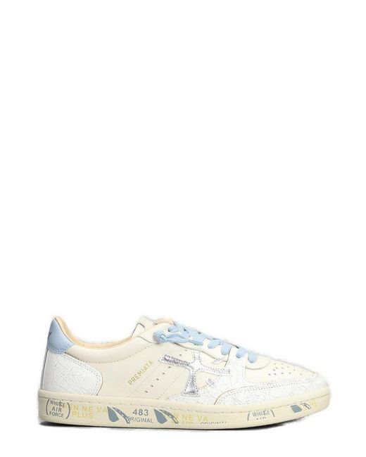 Premiata White Bskt Clayd Sneakers