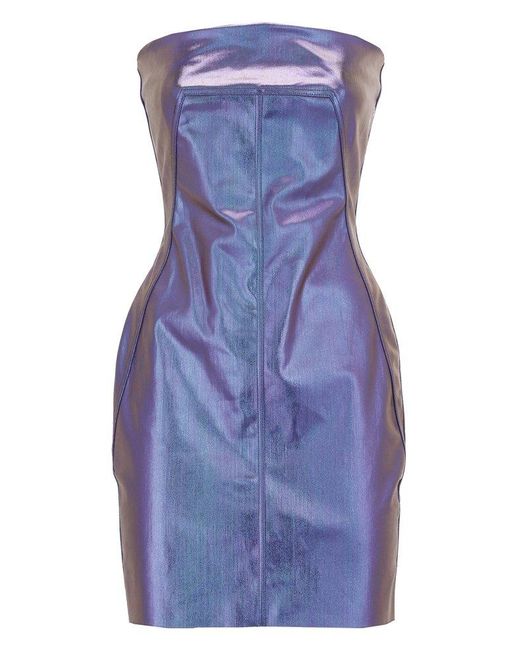 Rick Owens Blue Dresses Purple