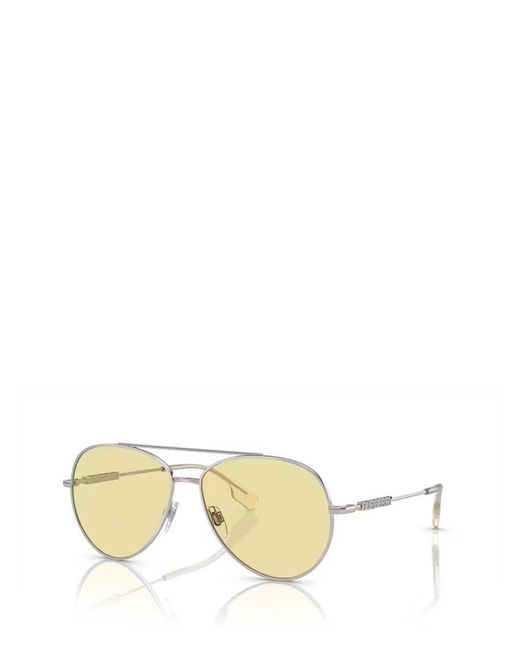 Burberry Metallic Aviator Sunglasses