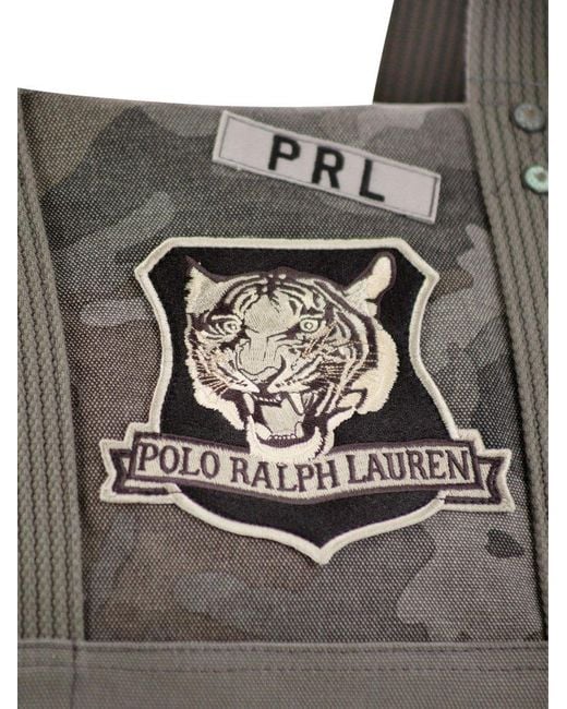 Polo Ralph Lauren Camouflage Patchdetailed Duffle Bag in Black for Men