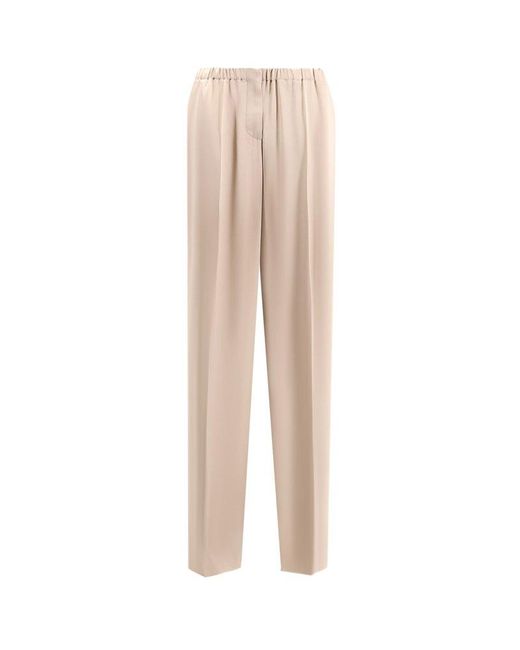 Giorgio Armani Natural Oversize Silk Trouser