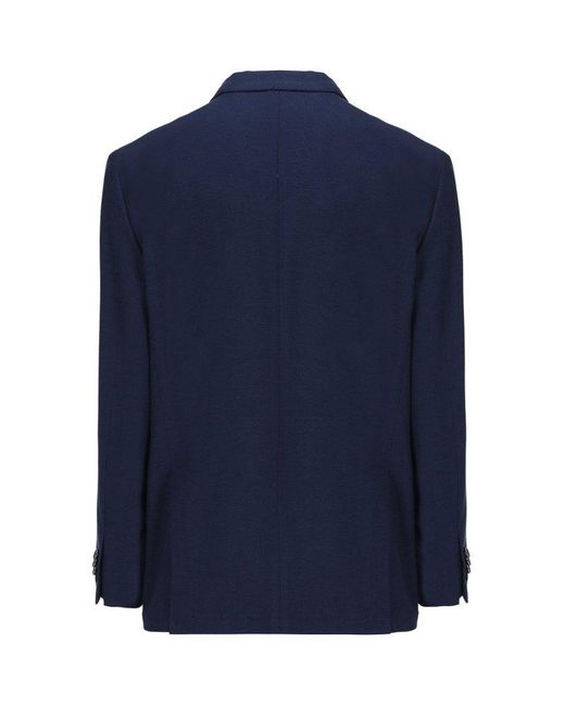 Etro Blue Double-breasted Buttoned Blazer for men
