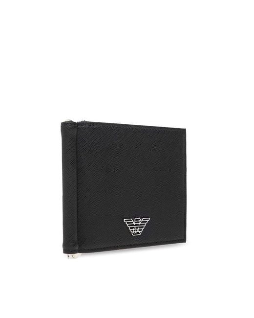 Emporio Armani Black 'sustainability' Collection Wallet for men