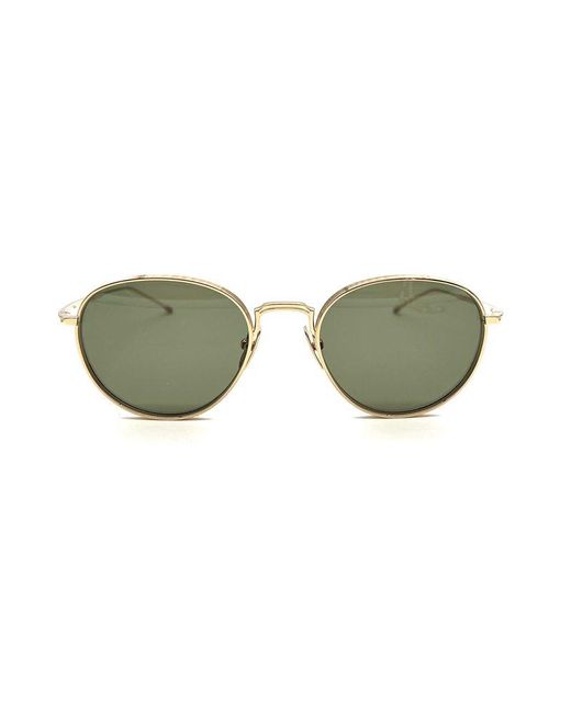 Thom Browne Green Round Frame Sunglasses