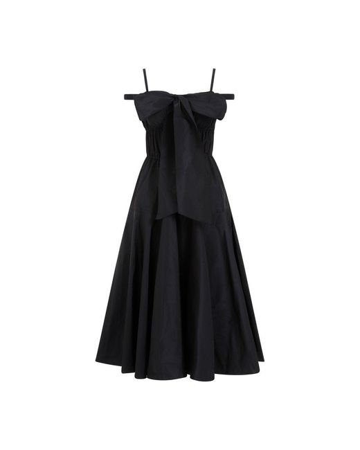Patou Black Cocktail Maxi Dress