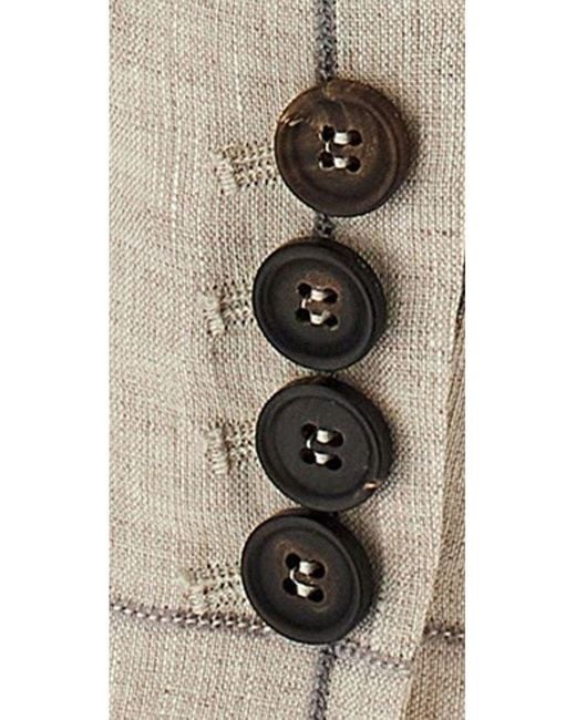 Brunello Cucinelli Natural Embroidery Blazer