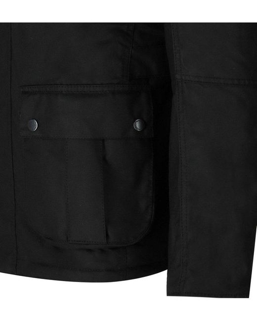 Barbour International Winter Lockseam Wax Black Jacket for men