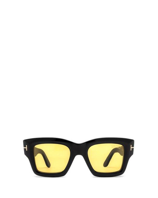 Tom Ford Black Ilias Square Frame Sunglasses for men