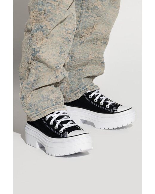 Converse Black Platform High-Top Sneakers