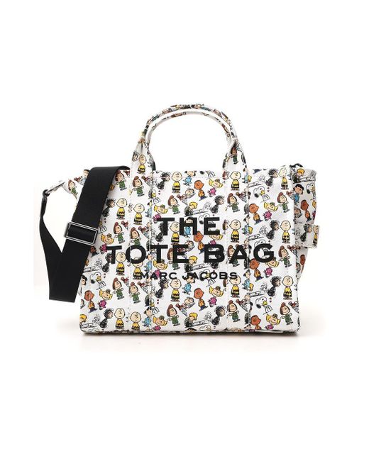Marc Jacobs Black X Peanuts The Small Traveler Tote Bag