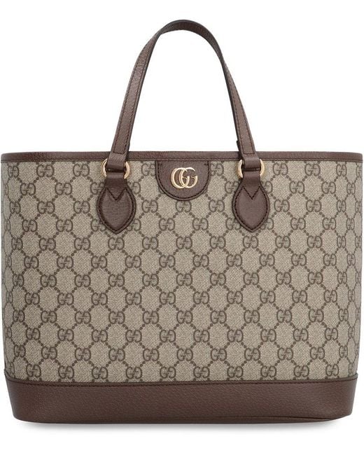 Gucci Brown Ophidia Mini Tote