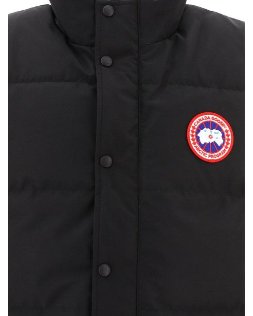 Canada Goose Black "Freestyle Crew" Vest Jacket for men