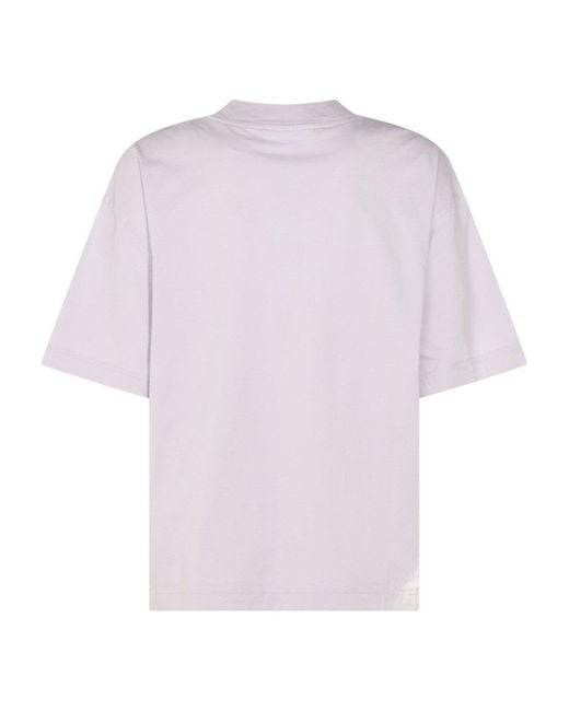 Maison Kitsuné Purple T-Shirts And Polos