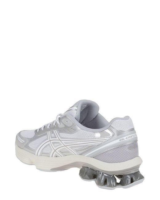 Asics White Gel-Kinetic Fluent Lace-Up Sneakers