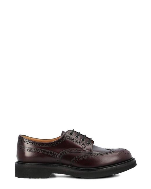 Church's Brown Lace-up Derby Shoes for men