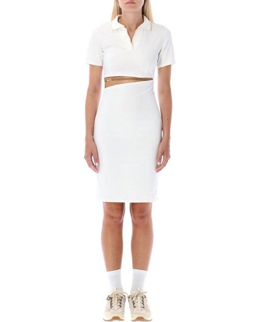 Nike White X Jacquemus Cut Out Polo Dress