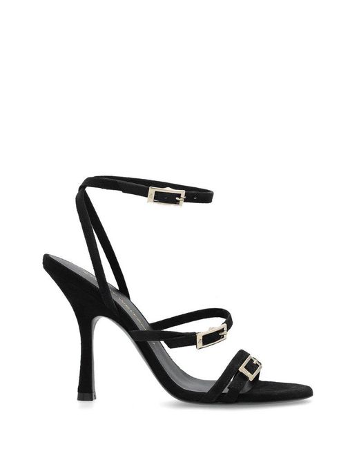 Stuart Weitzman White Georgie Sandals