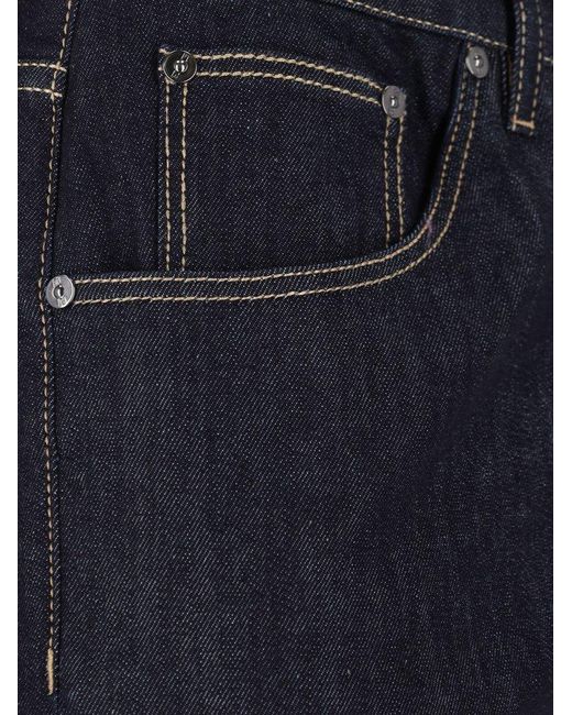 PT Torino Blue Button Fly Jeans for men