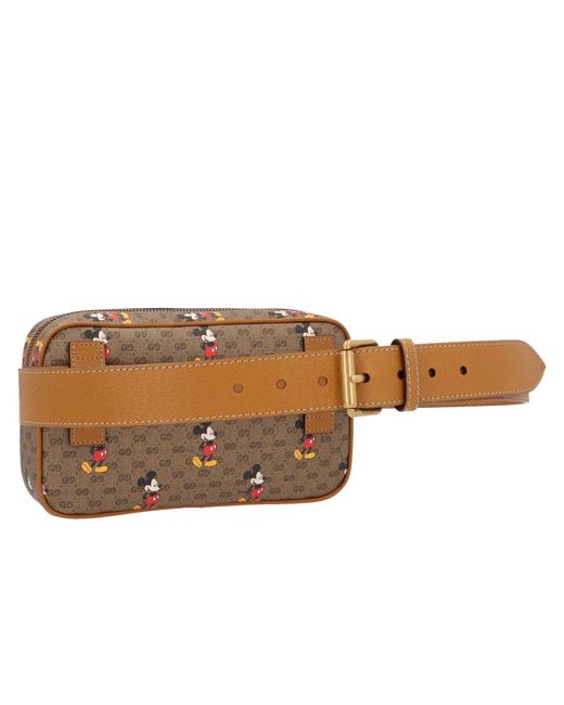 Gucci Leather X Disney Mickey Mouse Belt Bag Lyst