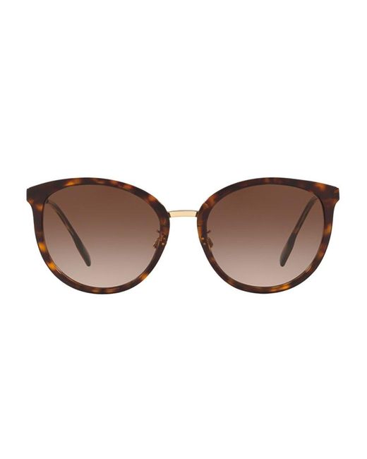 Burberry Brown Round Frame Sunglasses