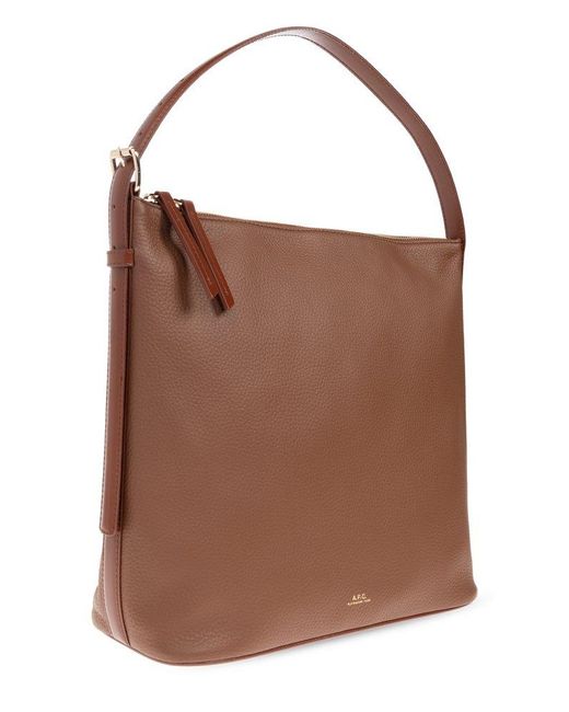 A.P.C. Brown Vera Tote Bag