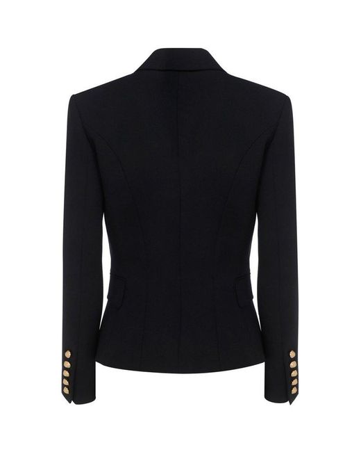 Balmain Black Buttoned Tailored Blazer