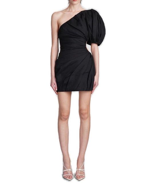Chloé Black Asymmetrical Mini Dress