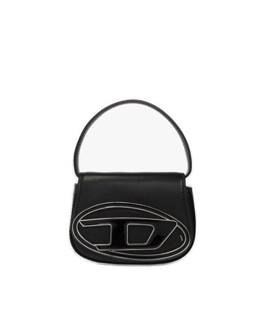 DIESEL 1 Dr Logo Detailed Xs Shoulder Bag in Black | Lyst Australia