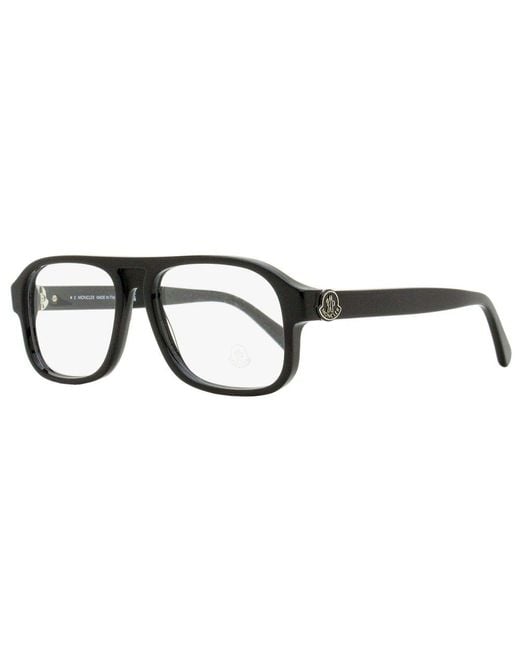 Moncler Black Square Frame Glasses