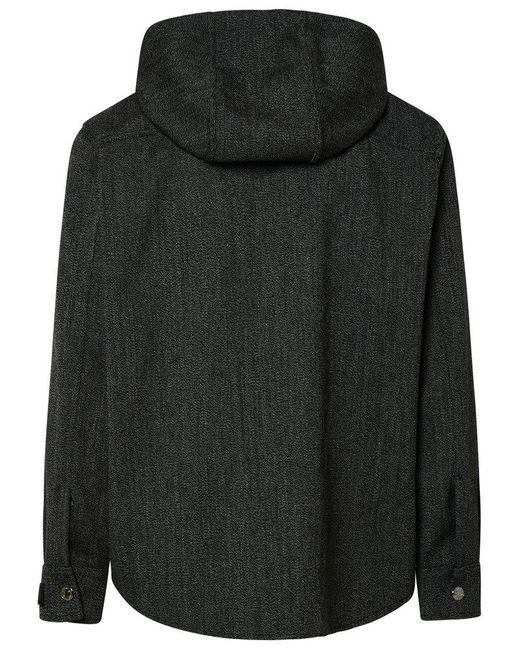 Versace Black Virgin Wool Jacket for men