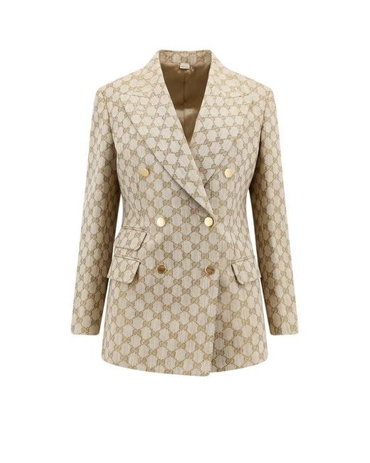 Gucci Brown Double-breasted Blazer