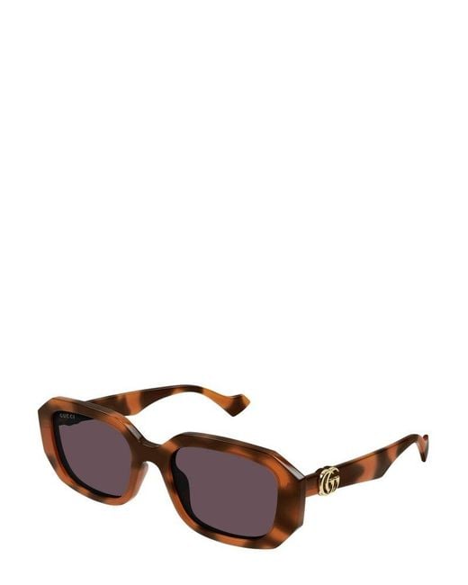 Gucci Multicolor Rectangular Frame Sunglasses