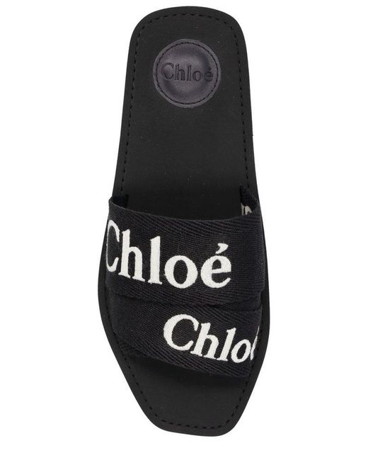 Chloé Black Chloé Slides
