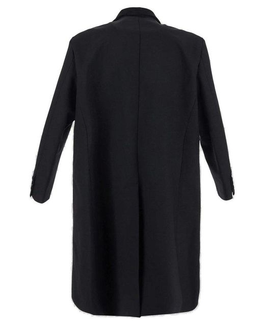 Sacai Black X Carhartt Wip Logo Patch Oversized Coat for men