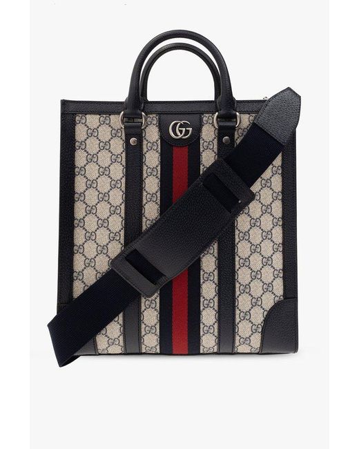 Gucci Black 'ophidia Medium' Shopper Bag for men