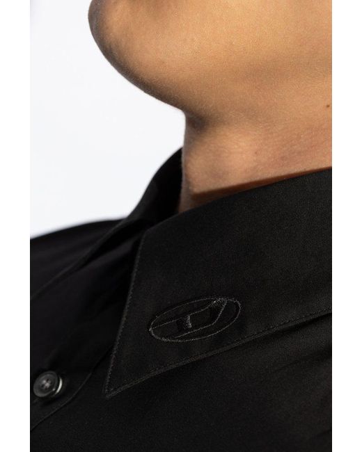 DIESEL Black Shirt `s-fitty-a`, for men