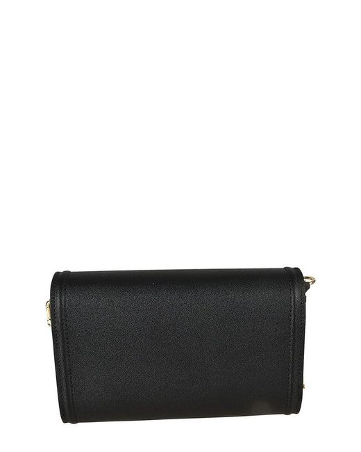 Chiara Ferragni Eyelikemotif Chainlink Clutch Bag in Black Lyst UK