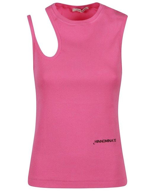 hinnominate Pink Asymmetric Tank Top