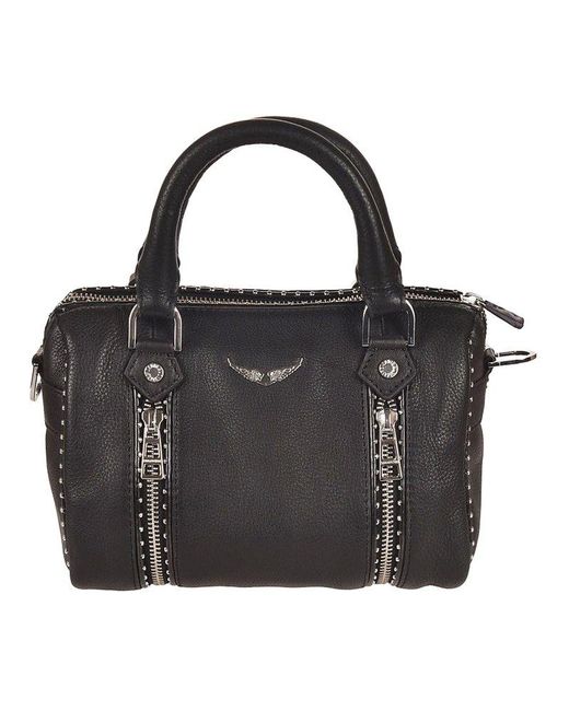 Zadig & Voltaire Sunny Stud Embellished Small Tote Bag in Black Lyst